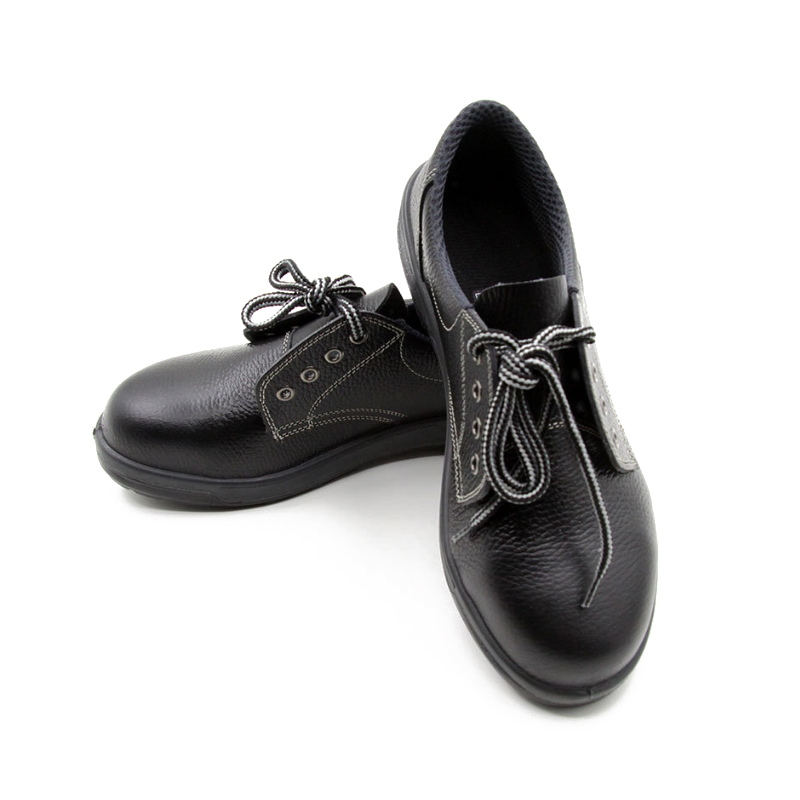 希滿(mǎn)YS-711黑色壓花牛皮防砸防靜電安全鞋