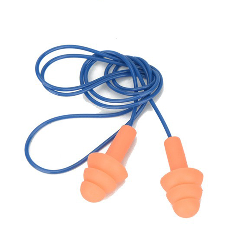 定和DH1015圣誕樹型硅膠帶線防噪音耳塞