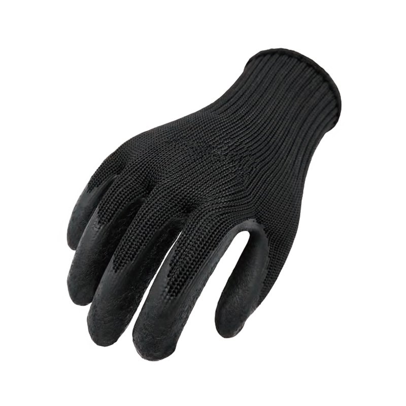 思衛(wèi)爾2709黑色7針乳膠浸掌滌綸防割手套