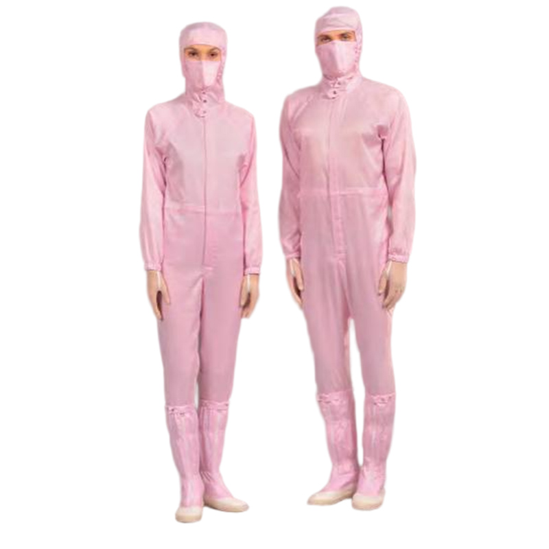 嘉柏利通L-3113X粉色三連體潔凈服