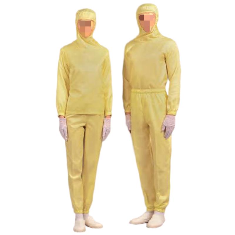 嘉柏利通F-1115黃色套頭式分體潔凈服