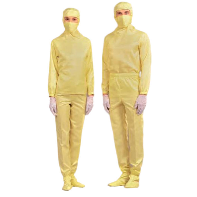 嘉柏利通F-1115W黃色套頭式分體潔凈服