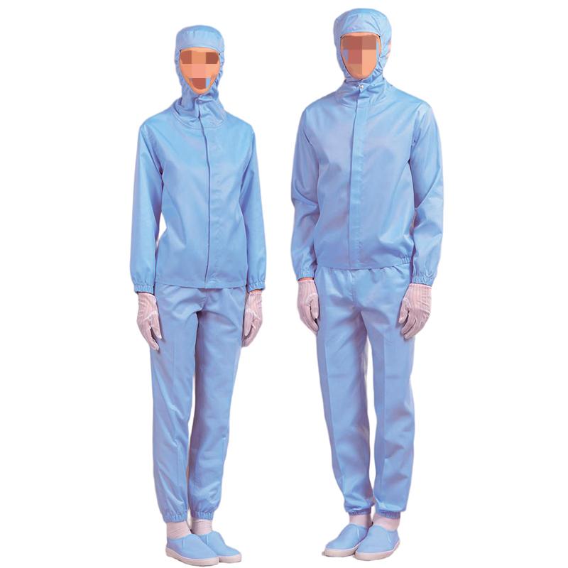 嘉柏利通F-1312藍(lán)色拉鏈?zhǔn)椒煮w潔凈服