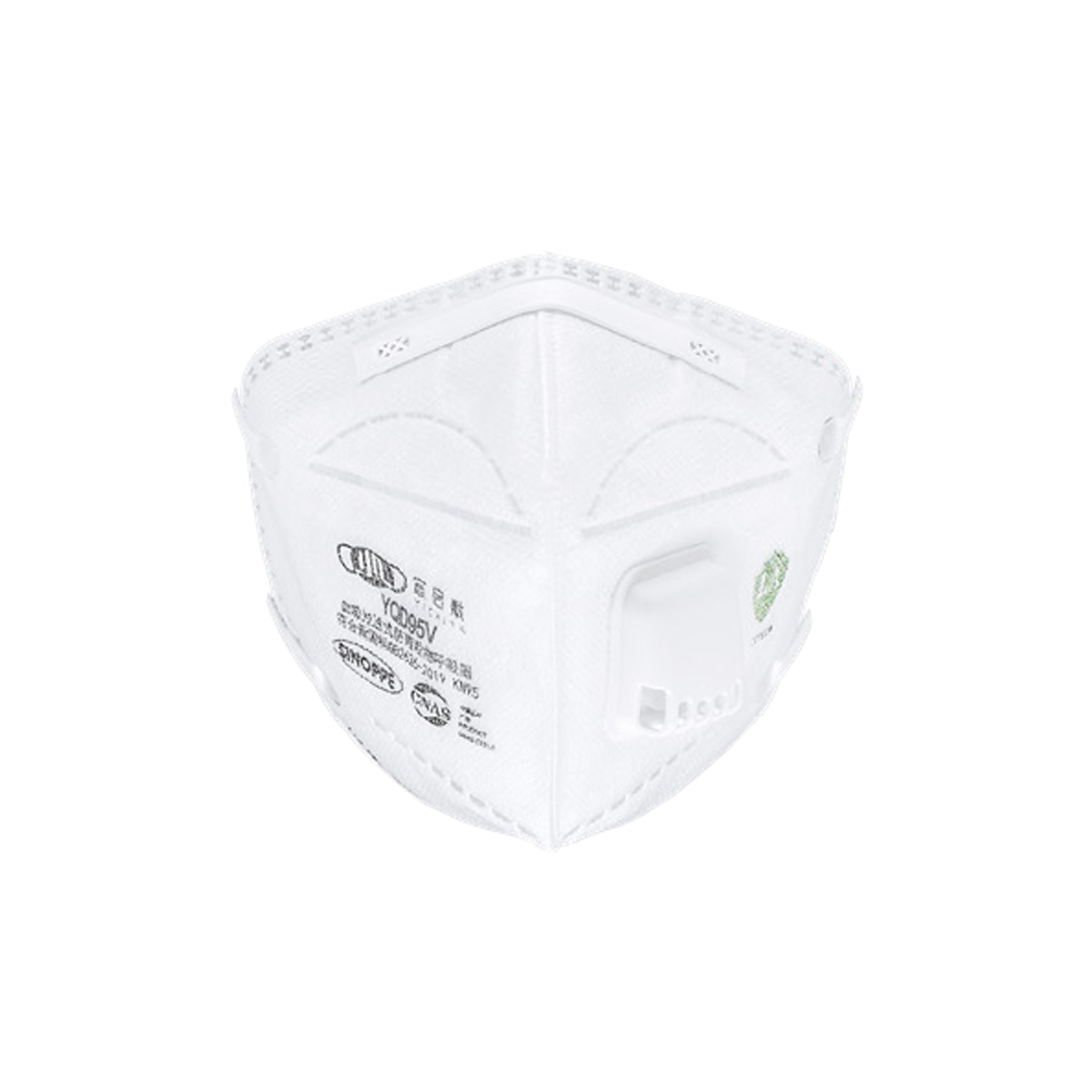 YICHITA宜啟戴YQD95V頭/耳帶式折疊帶閥KN95防塵口罩