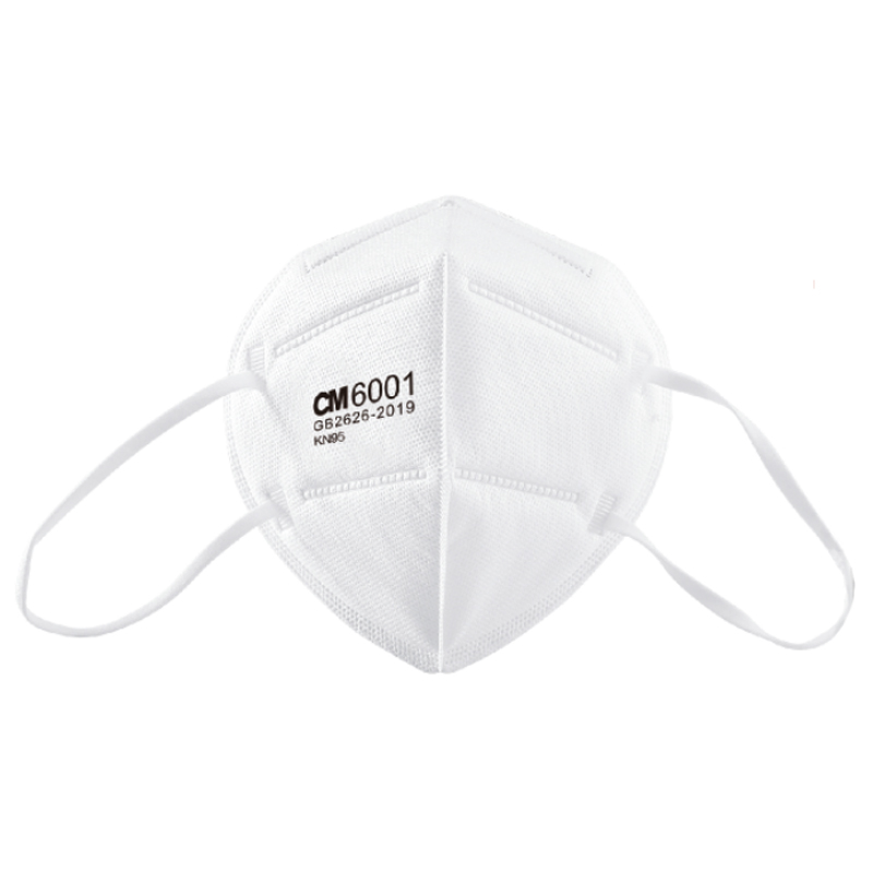 朝美6001-D白色耳掛式KN95防塵口罩