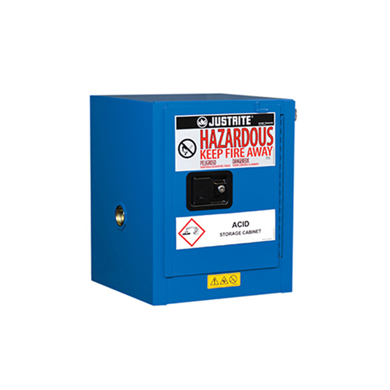 Justrite杰斯瑞特860428 Sure-Grip Ex鋼制危險品存儲工作臺式安全柜4加侖