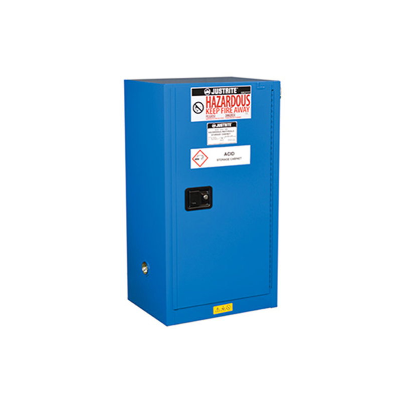 Justrite杰斯瑞特861528 Sure-Grip Ex鋼制危險品存儲緊湊型安全柜15加侖