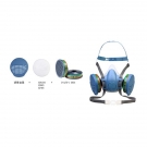 寶順安3601+2201硅膠雙濾盒過濾式防塵毒面具 寶順安3601+2201硅膠雙濾盒過濾式防塵毒面具