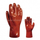 千禧龍515咖啡色耐油PVC手套