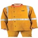 友盟AP-2160金黃色側(cè)開胸全皮焊工服