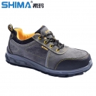 SHIMA?，擠16002-1防砸防滑耐磨絨面牛皮安全勞保鞋