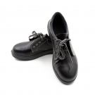 希滿YS-711黑色壓花牛皮防砸防靜電安全鞋