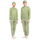 嘉柏利通F-2114綠色立領(lǐng)拉鏈式分體潔凈服