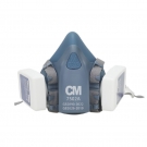 朝美7502A+A100頭戴式硅膠雙濾盒半面罩防毒面具 朝美7502A+A100頭戴式硅膠雙濾盒半面罩防毒面具