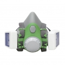 朝美7506A+A100頭戴式硅膠雙濾盒半面罩防毒面具 朝美7506A+A100頭戴式硅膠雙濾盒半面罩防毒面具