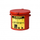 Justrite杰斯瑞特09200工作臺式油漬廢品罐2加侖