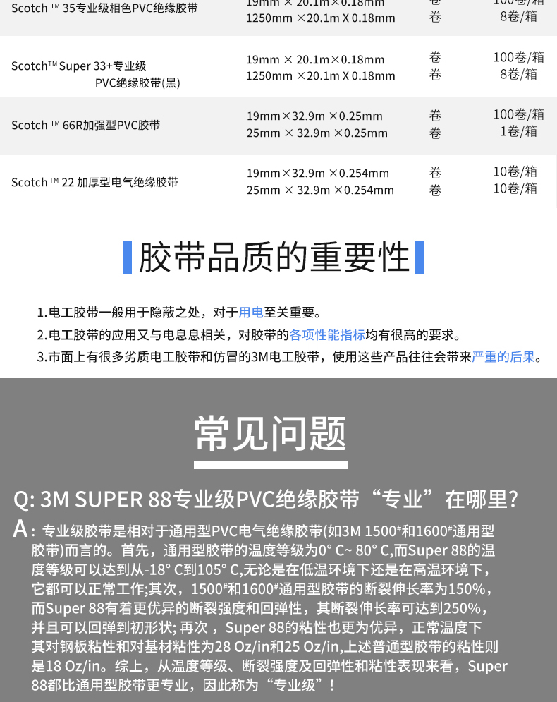 3M SUPER88#絕緣膠帶圖片8