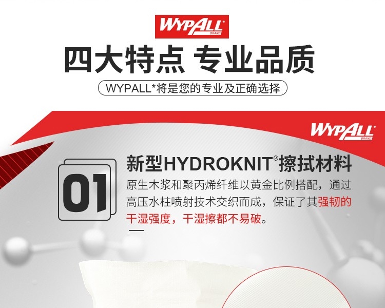 金佰利90161A (原型號90161)WYPALL X60全能型擦拭布圖片6