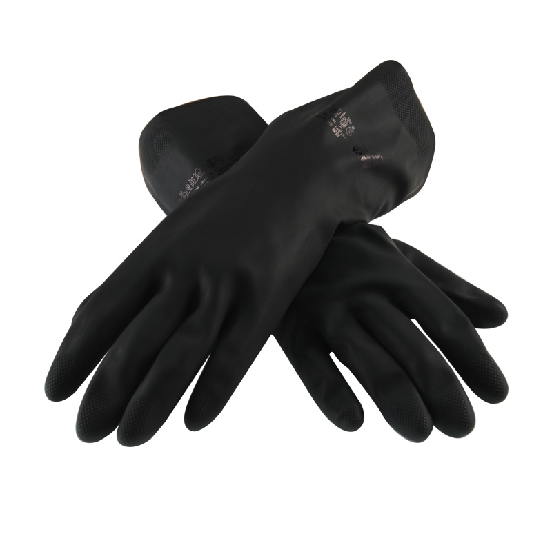 MAPA Techni-Mix415-6天然乳膠植絨手套圖片1