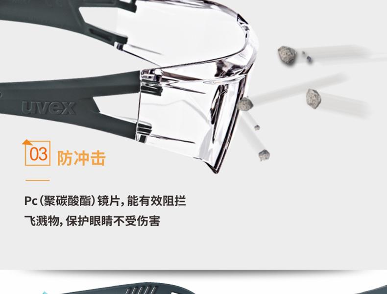 UVEX優(yōu)唯斯9065129防刮擦防霧防護眼鏡圖片8