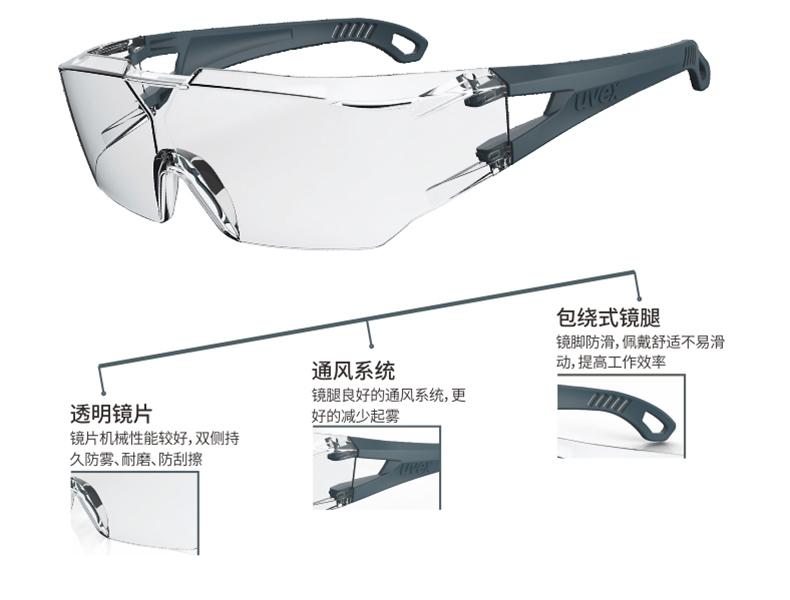 UVEX優(yōu)唯斯9065129防刮擦防霧防護眼鏡圖片5
