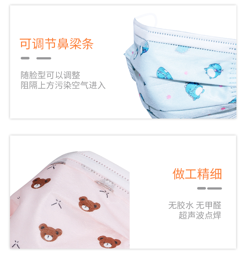 固安捷一次性兒童口罩圖片12