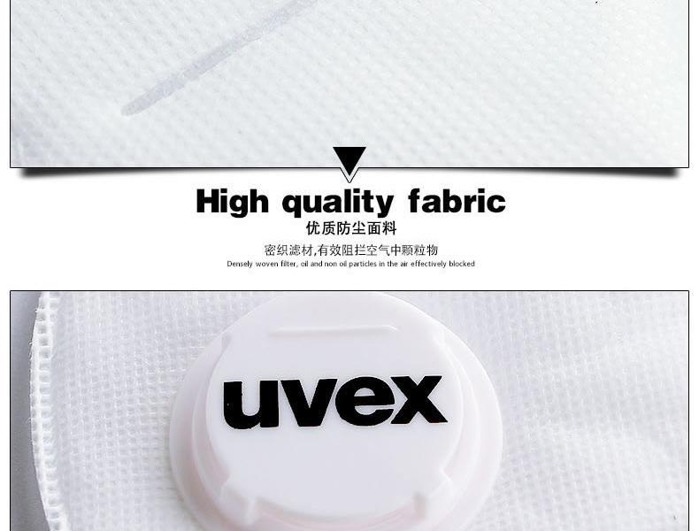 UVEX優(yōu)唯斯8721210折疊式帶閥KN95防塵口罩圖片6