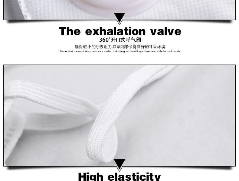 UVEX優(yōu)唯斯8721210折疊式帶閥KN95防塵口罩圖片7