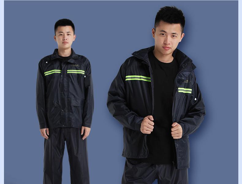 天堂N211-7AX帶反光條雨衣圖片15