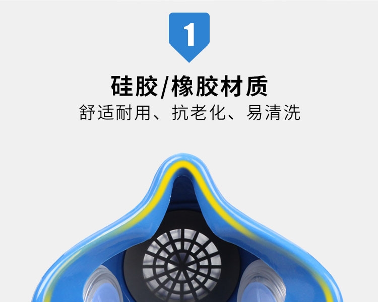 思創(chuàng)ST-M60G-3硅膠半面罩防毒面具圖片5