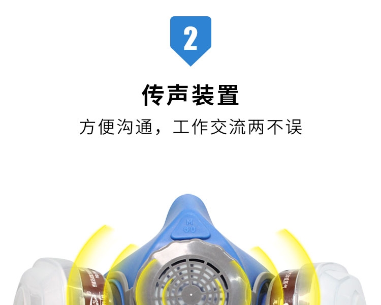 思創(chuàng)ST-M60G-3硅膠半面罩防毒面具圖片7