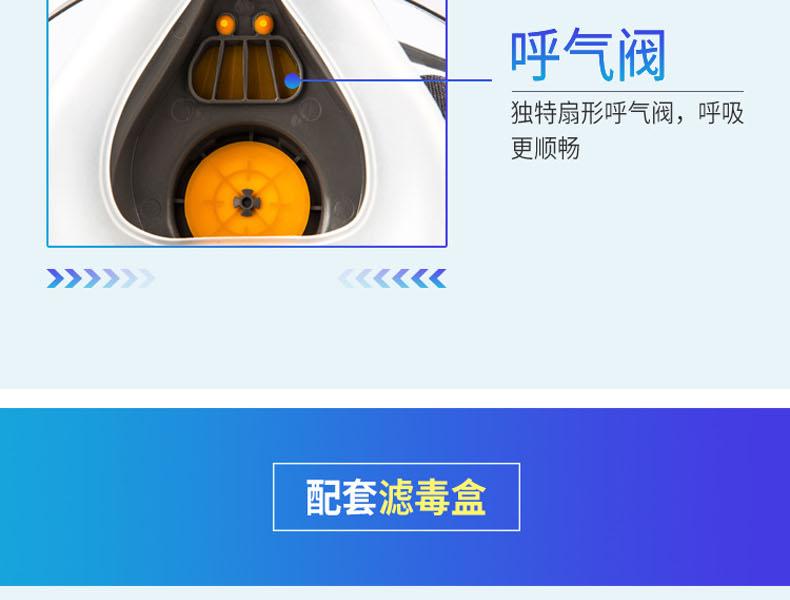 思創(chuàng)ST-FDT透明橡膠半面罩防毒面具圖片7