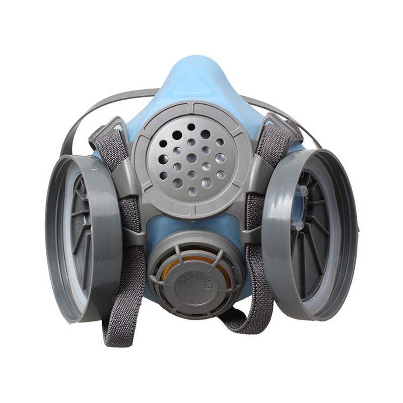 思創(chuàng)ST-502-1B硅膠雙罐半面罩防毒面具圖片2