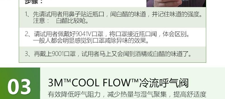 3M9041V KN90防有機蒸氣異味口罩圖片8