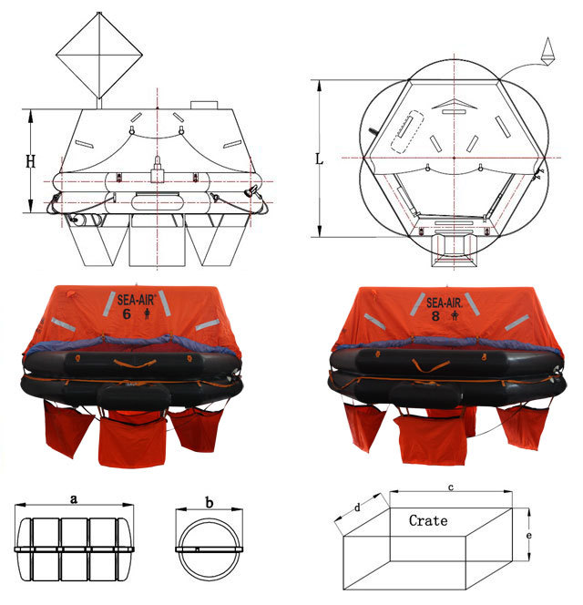 海威TYPE-10救生筏圖片1