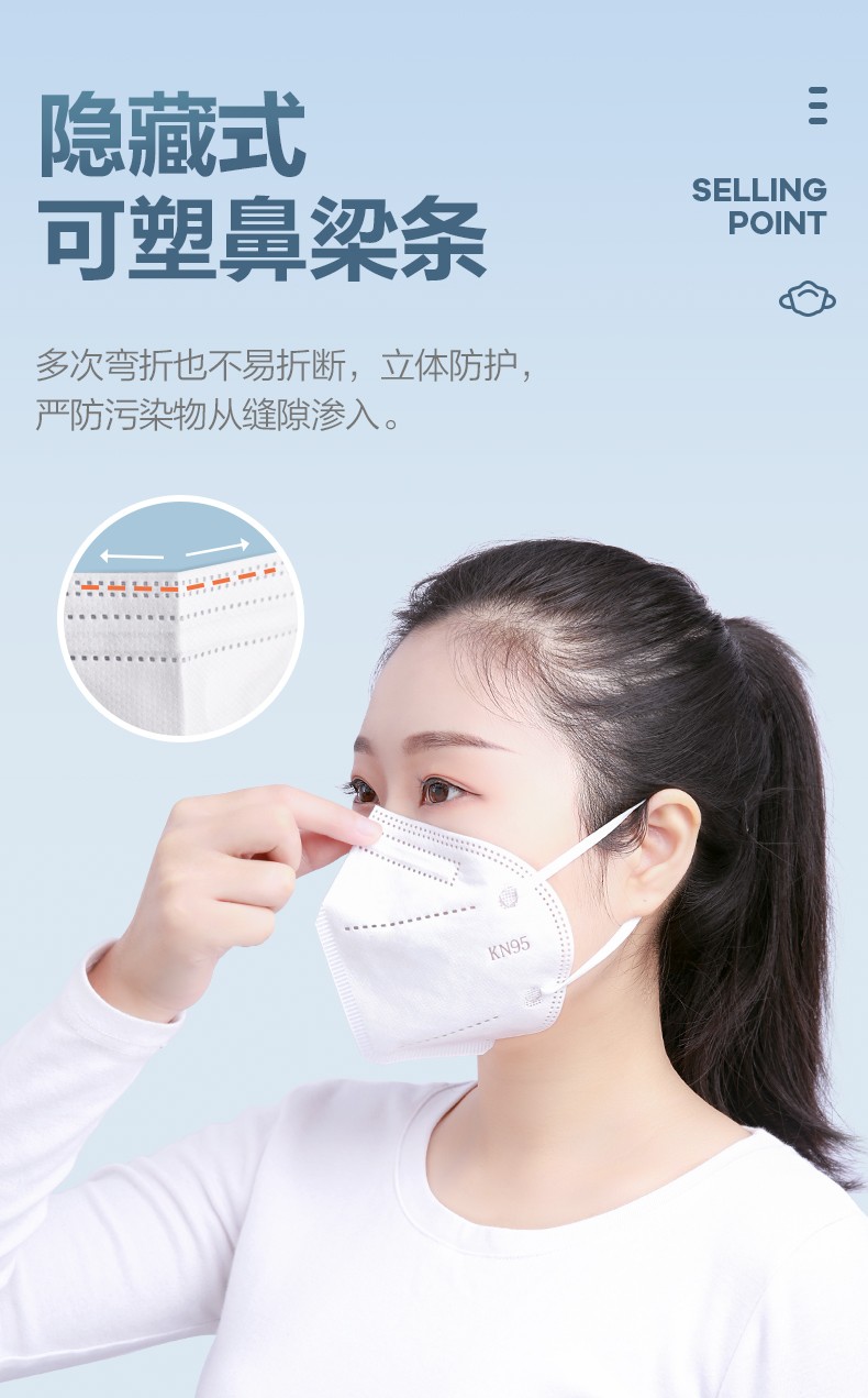 可孚一次性KN95防塵口罩圖片7