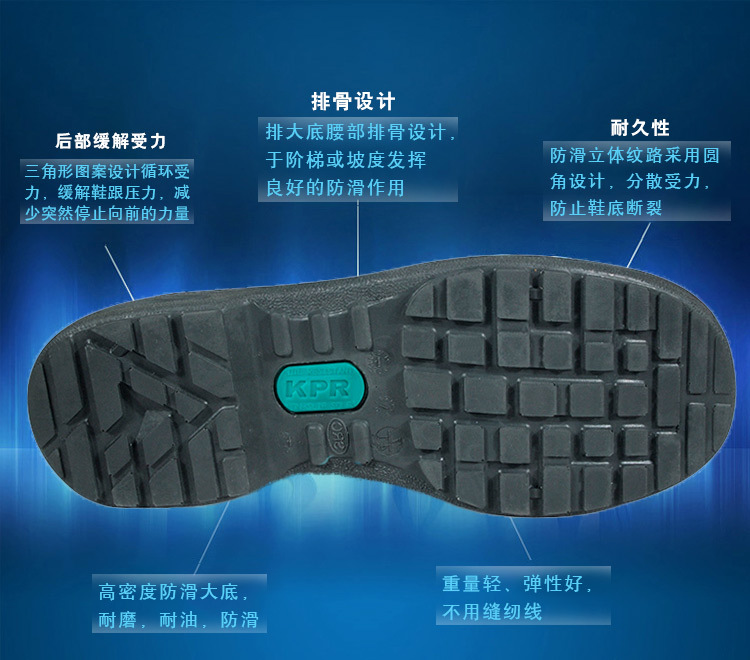 尊王AP-9009低幫防砸防刺穿電絕緣勞保鞋圖片4