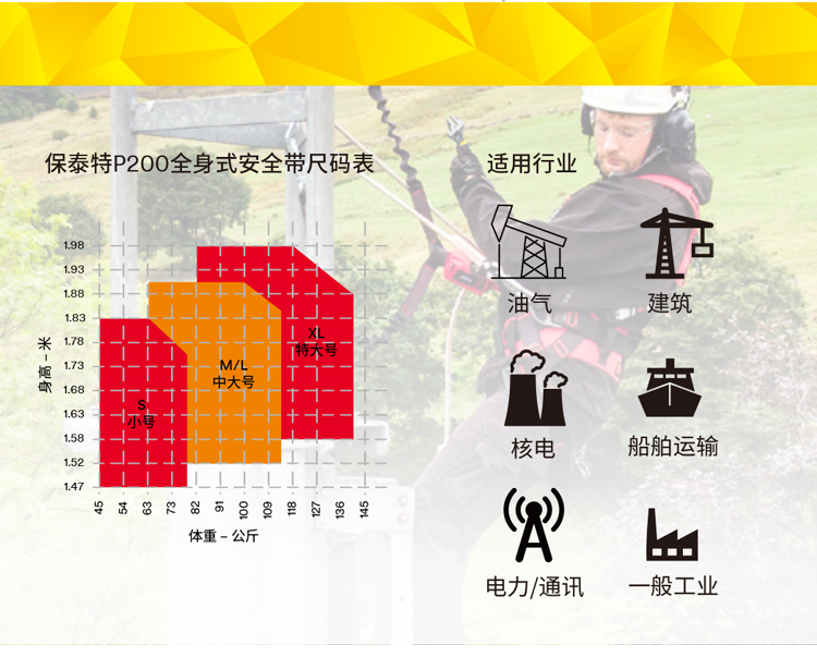 3M1161728保泰特P200五點(diǎn)式全身式安全帶圖片8