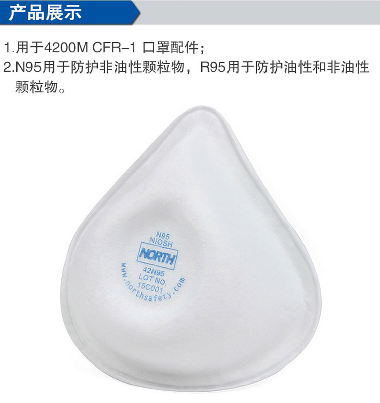 Honeywell霍尼韋爾4200M 4200標(biāo)準(zhǔn)版防塵面具圖片6