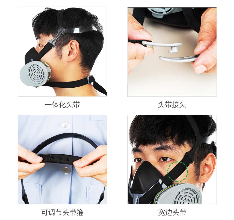 梅思安10146377Advantage420半面罩呼吸器(老編號(hào)10102273) 小號(hào)防毒面具圖片5