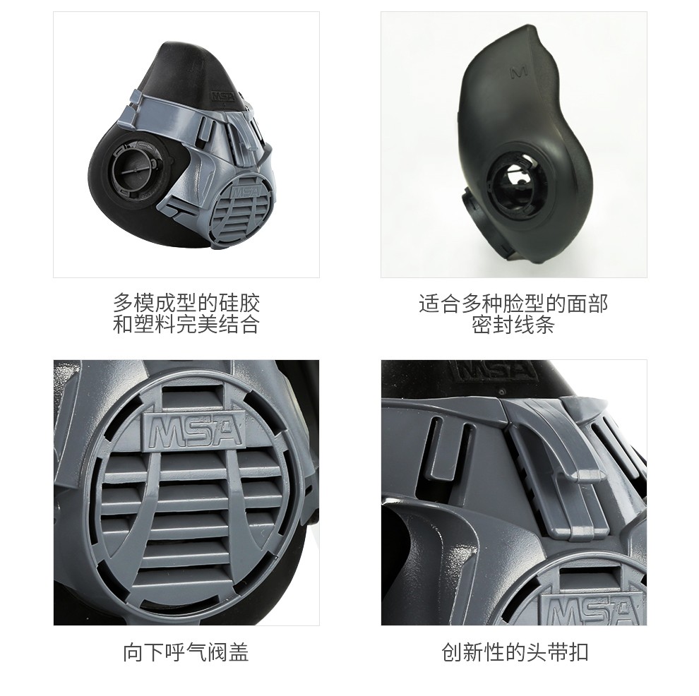 梅思安10146377Advantage420半面罩呼吸器(老編號(hào)10102273) 小號(hào)防毒面具圖片6