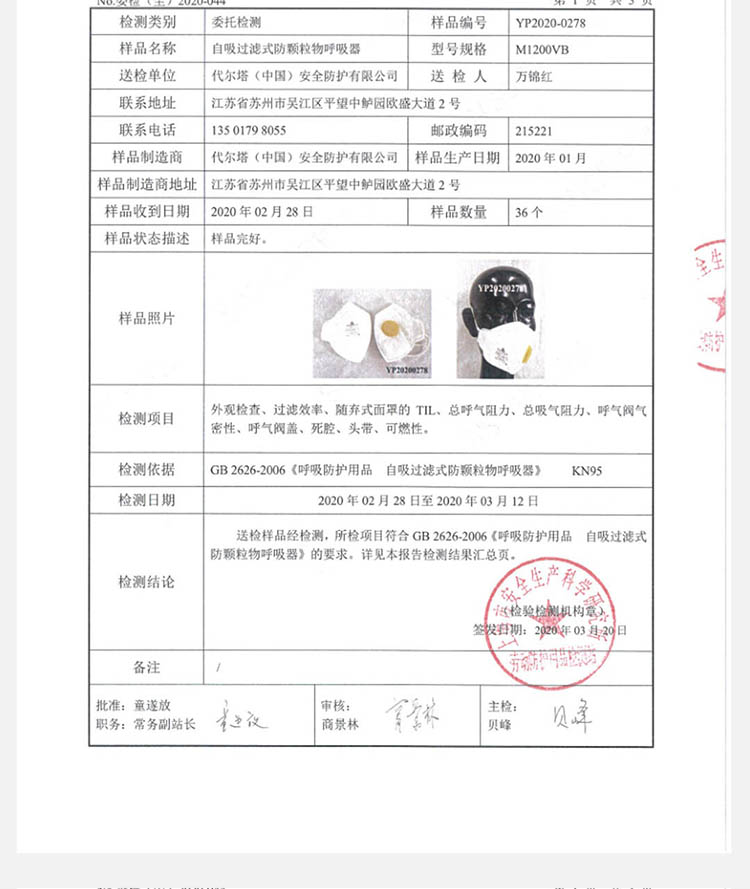 代爾塔104022FFP2級(jí)無紡布帶閥防塵口罩圖片11