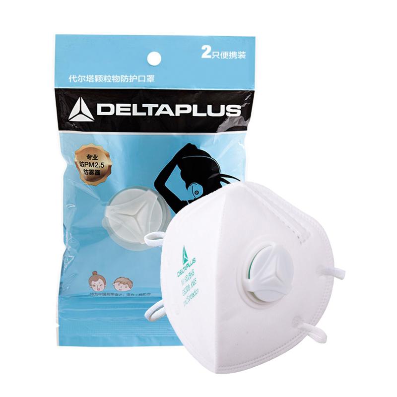 代爾塔104024豎折疊小款帶閥耳戴式防塵口罩圖片