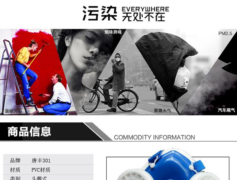 唐豐TF301防塵面具(藍(lán)色)圖1