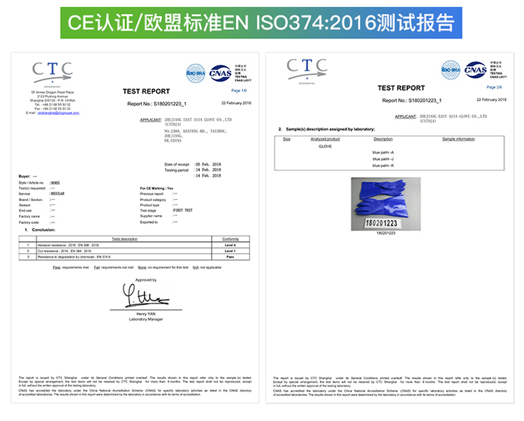 東亞806BLK加袖開(kāi)口PVC防化手套圖10