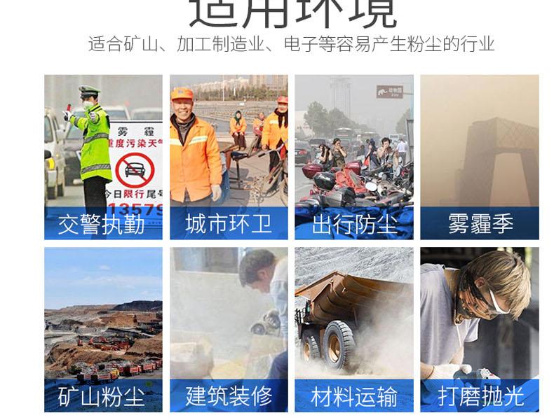 冠樺M-8860V(藍(lán)色)帶閥防塵口罩圖5