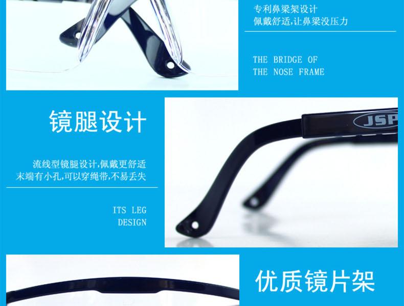 潔適比02-1200Hydra海查藍(lán)邊防護(hù)眼鏡圖4