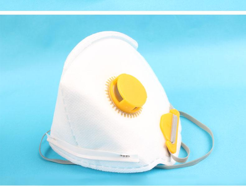 潔適比04-2222CH-222V折疊帶閥防塵口罩圖2