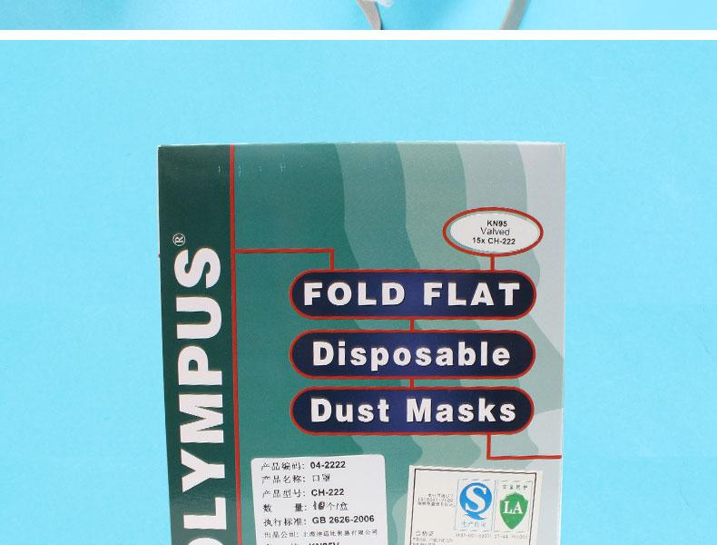 潔適比04-2222CH-222V折疊帶閥防塵口罩圖4