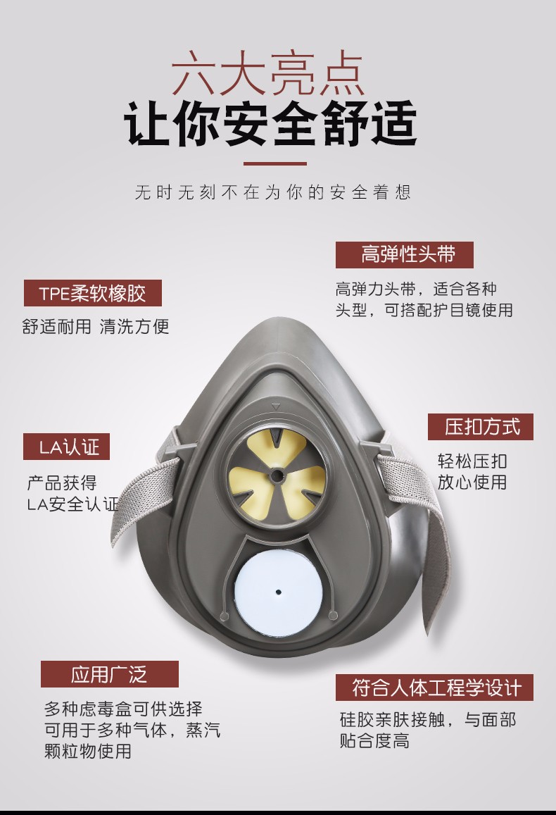 普達(dá)FD-411防毒半面罩圖1